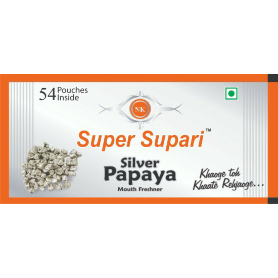 Rs 15 Super Supari Silver Papaya / Mouth Freshner Rs 15 Super Supari Silver Papaya / Mouth Freshner