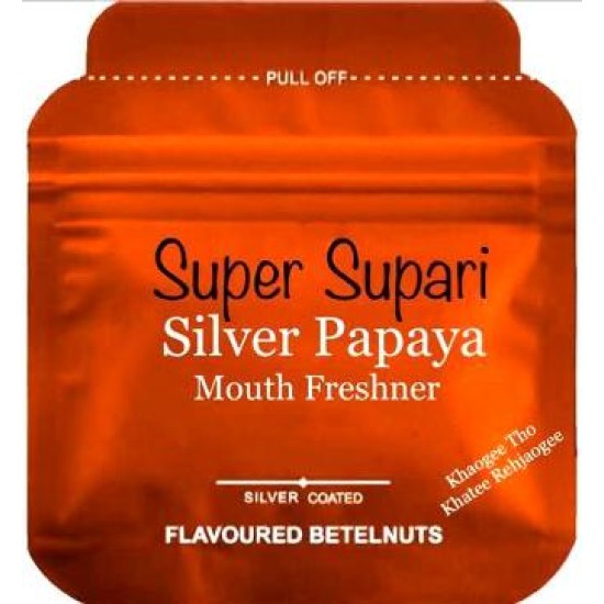 Rs 15 Super Supari Silver Papaya / Mouth Freshner Rs 15 Super Supari Silver Papaya / Mouth Freshner